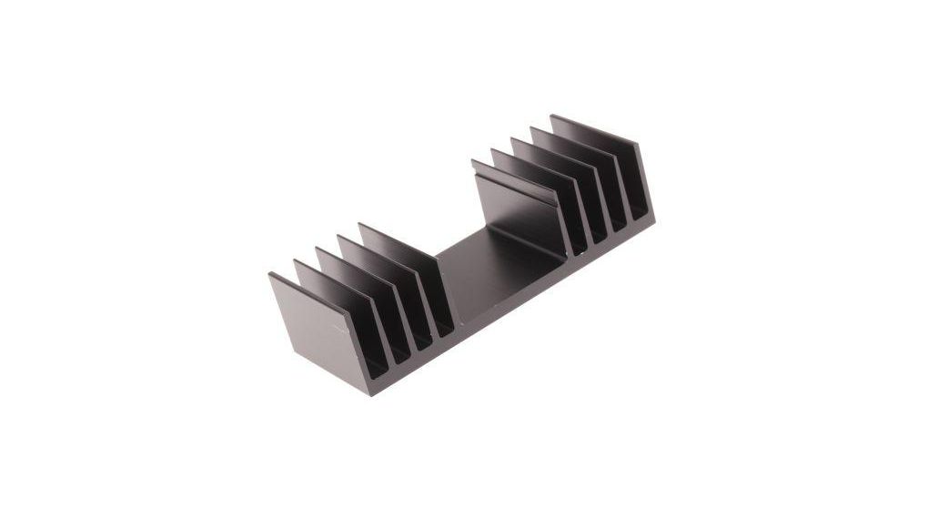 Heatsink, 2.7K/W, 37.5 x 97 x 25mm